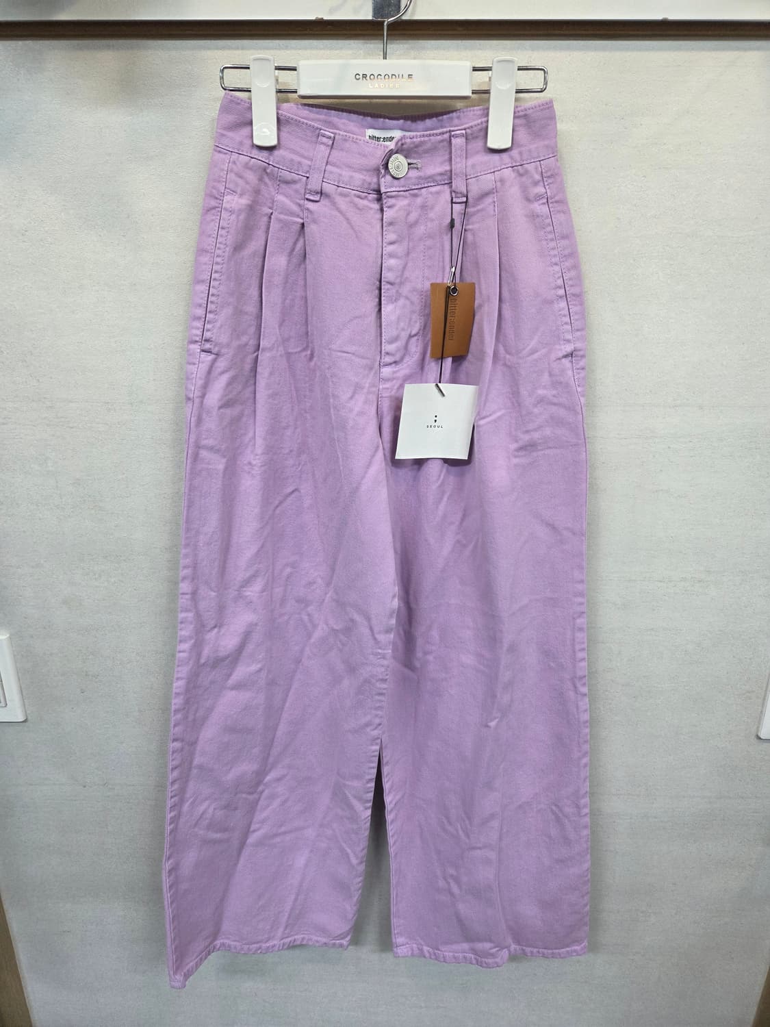 비터앤더 핀턱 와이드 팬츠 대략 23 24 실측확인 상품이미지1