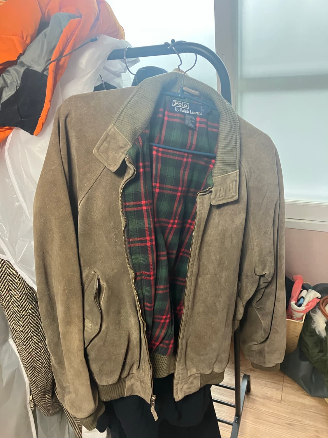 폴로 스웨이드 자켓 L 상품이미지1