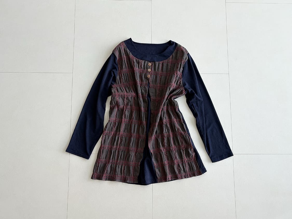 check button tunic 상품이미지1