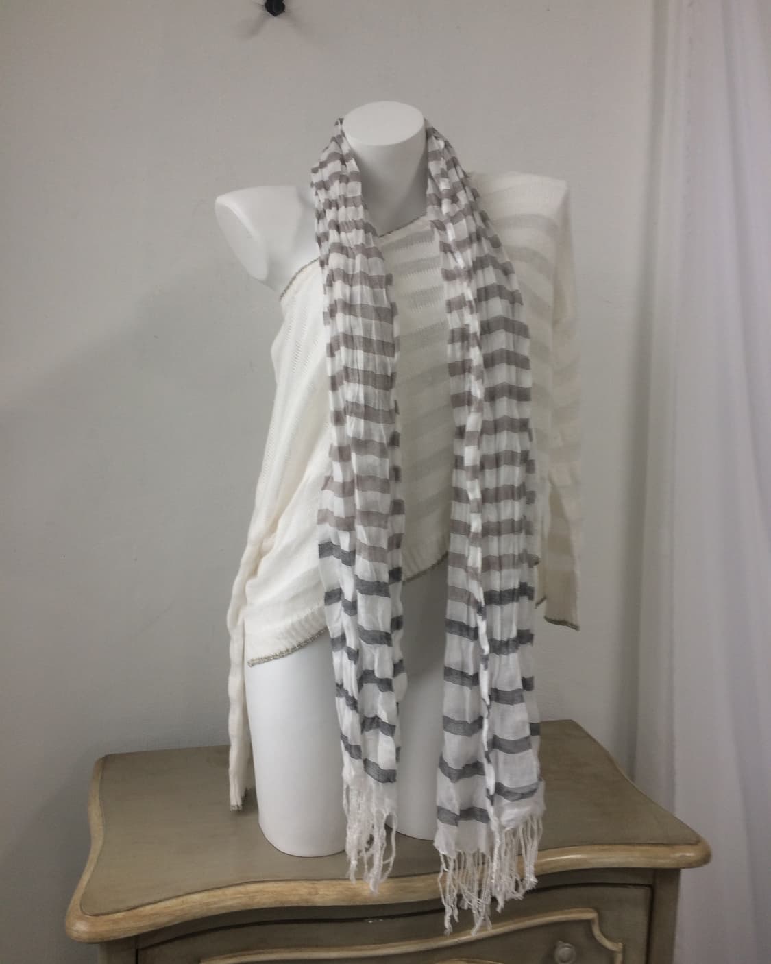 stripe pattern scarf 상품이미지4