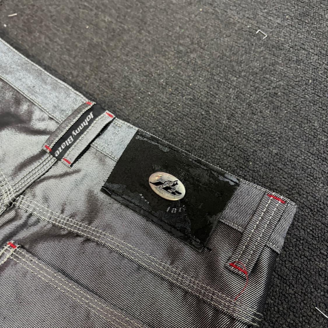 00s 조니 블레이즈 유광 실버 힙합 와이드 팬츠 34 상품이미지6