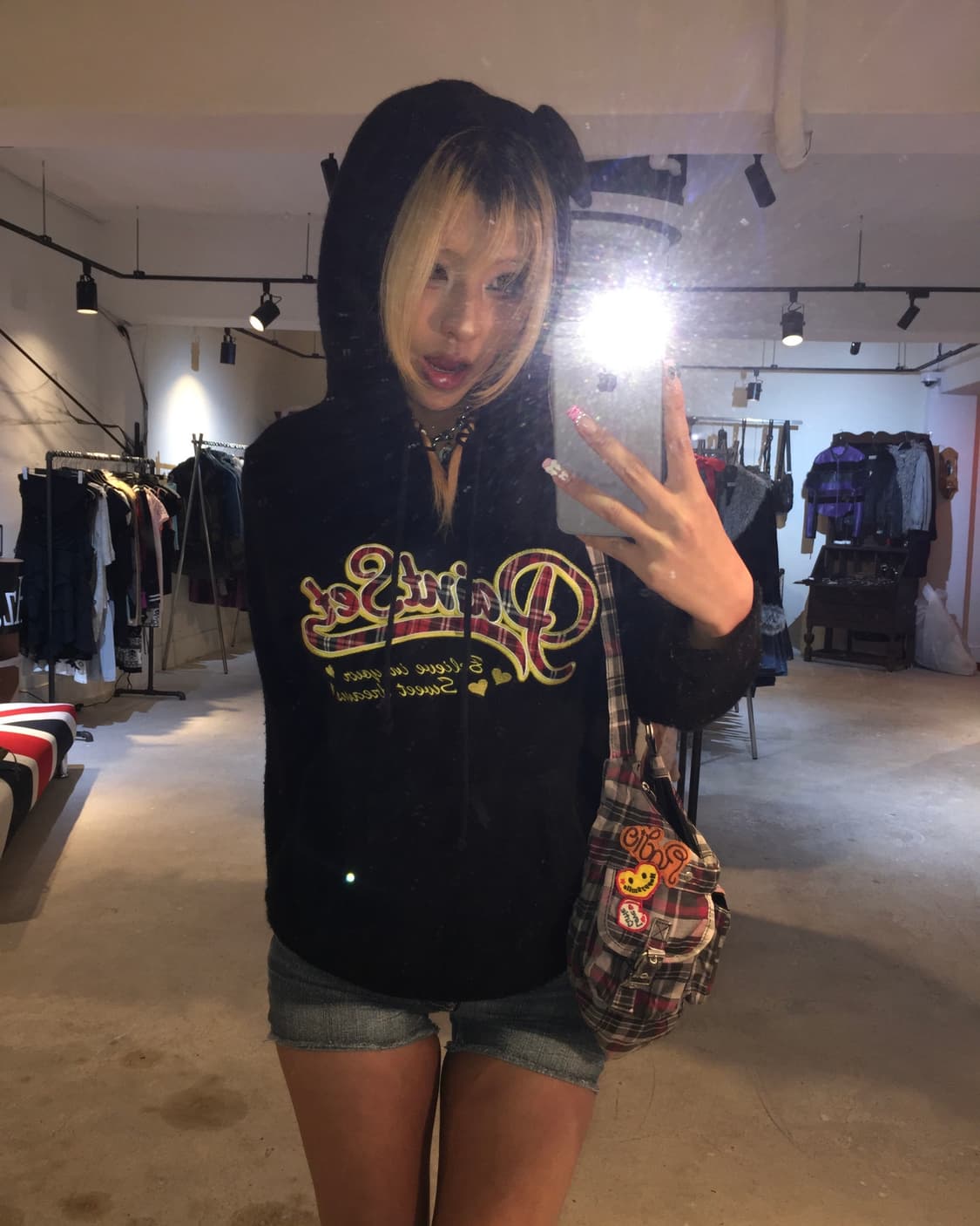 쿠마미미 후드티 상품이미지4