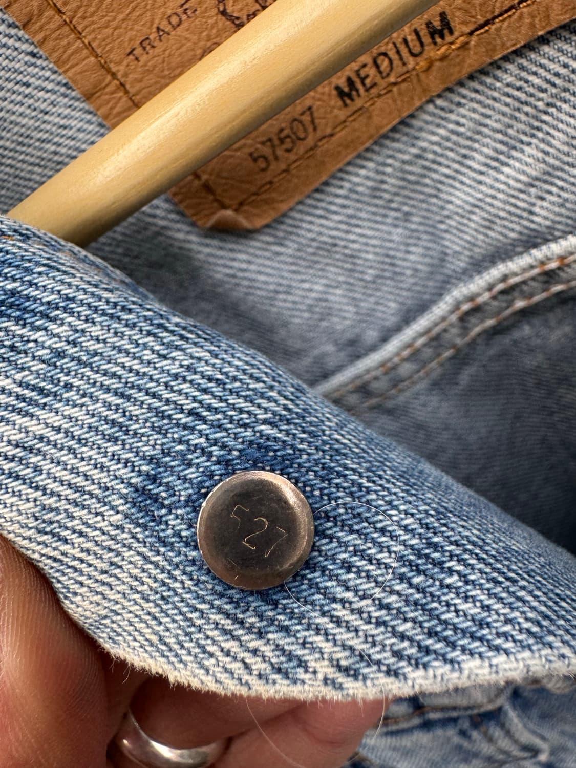 90s 리바이스 빈티지 3rd 워싱 데님 트러커 자켓 m 상품이미지7