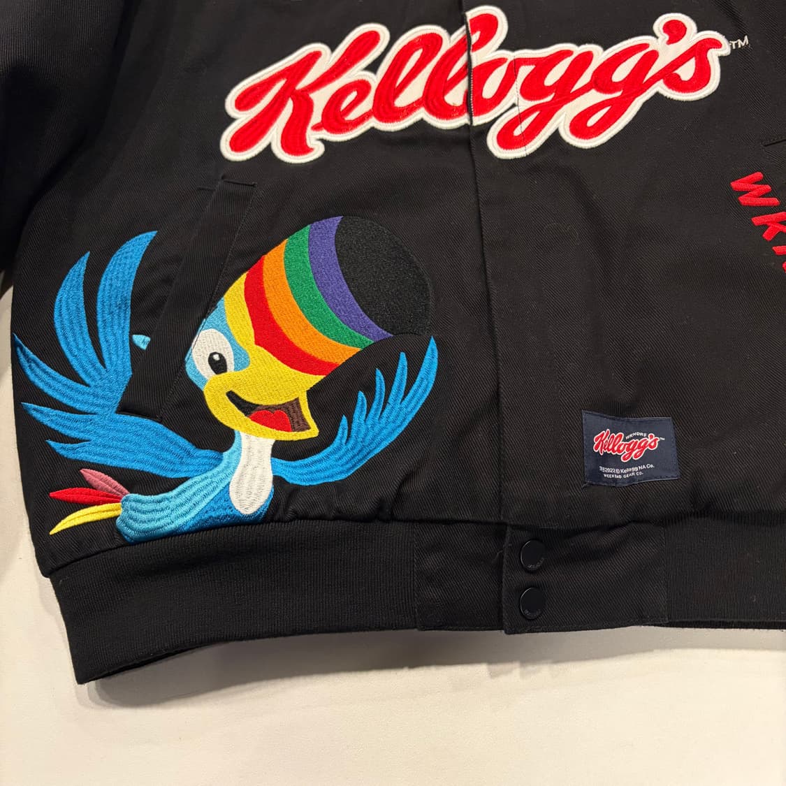 [M] 위캔더스 x 켈로그 호랑이 레이싱 자켓 블랙 B523 상품이미지8