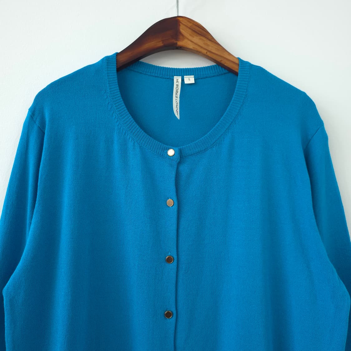 HK WORKS LONDON 블루 니트 가디건 상품이미지3