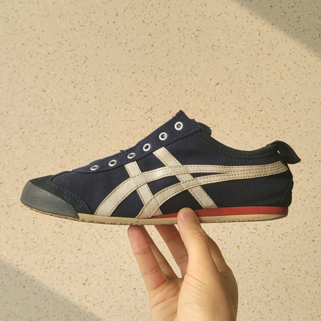 오니츠카타이거 멕시코66 슬립온 네이비 235 상품이미지2