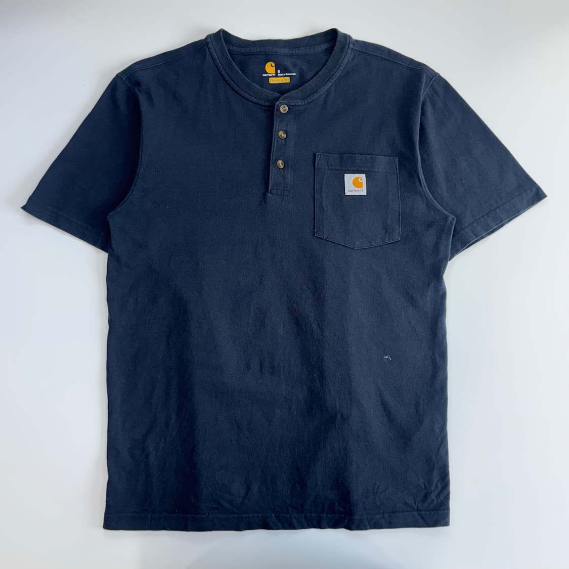 Carhartt 칼하트 헨리넥 원포켓 네이비 반팔  상품이미지3