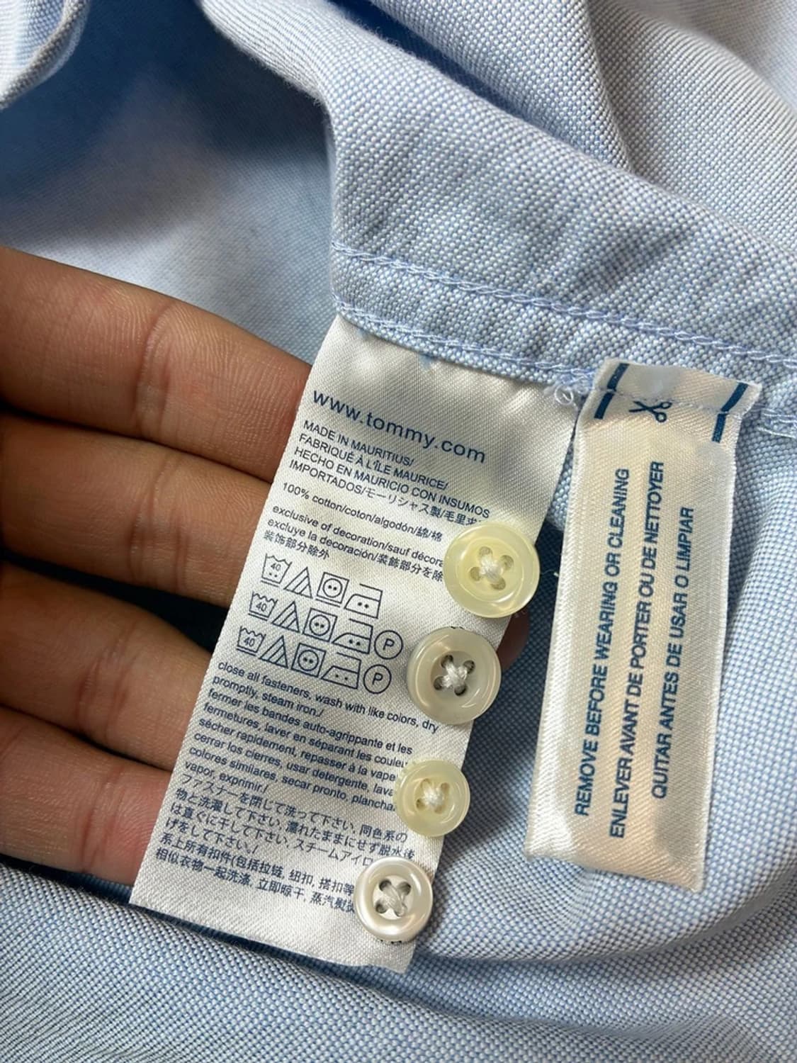 타미힐피거 아이코닉 플래그 로고 옥스퍼드 셔츠 PN7850 상품이미지8