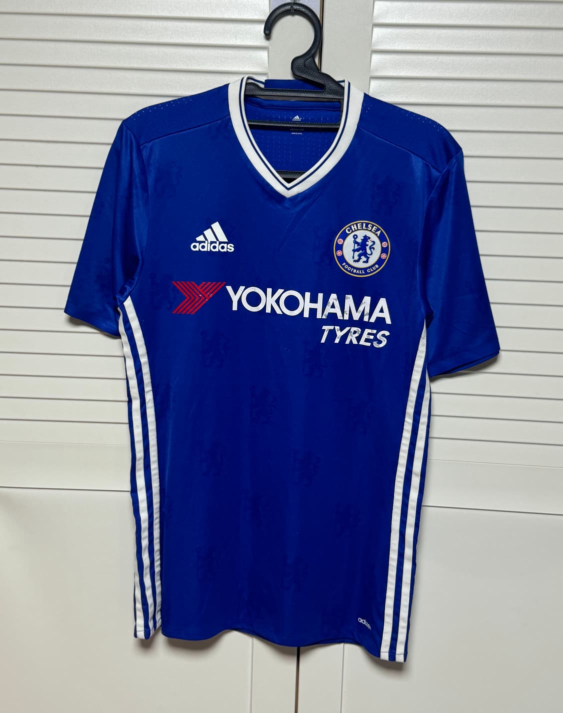 16-17 첼시 홈 어센틱 유니폼 반팔 노마킹 아디다스 상품이미지1