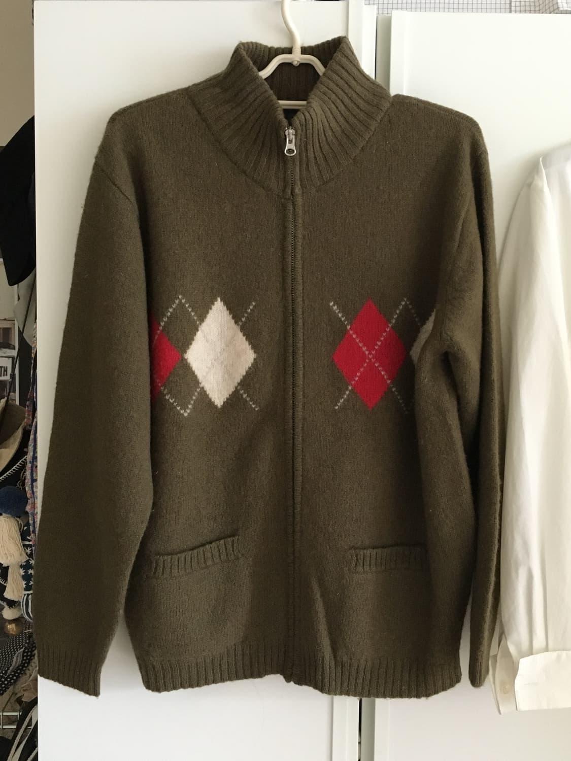 빈티지 니트 집업 상품이미지1