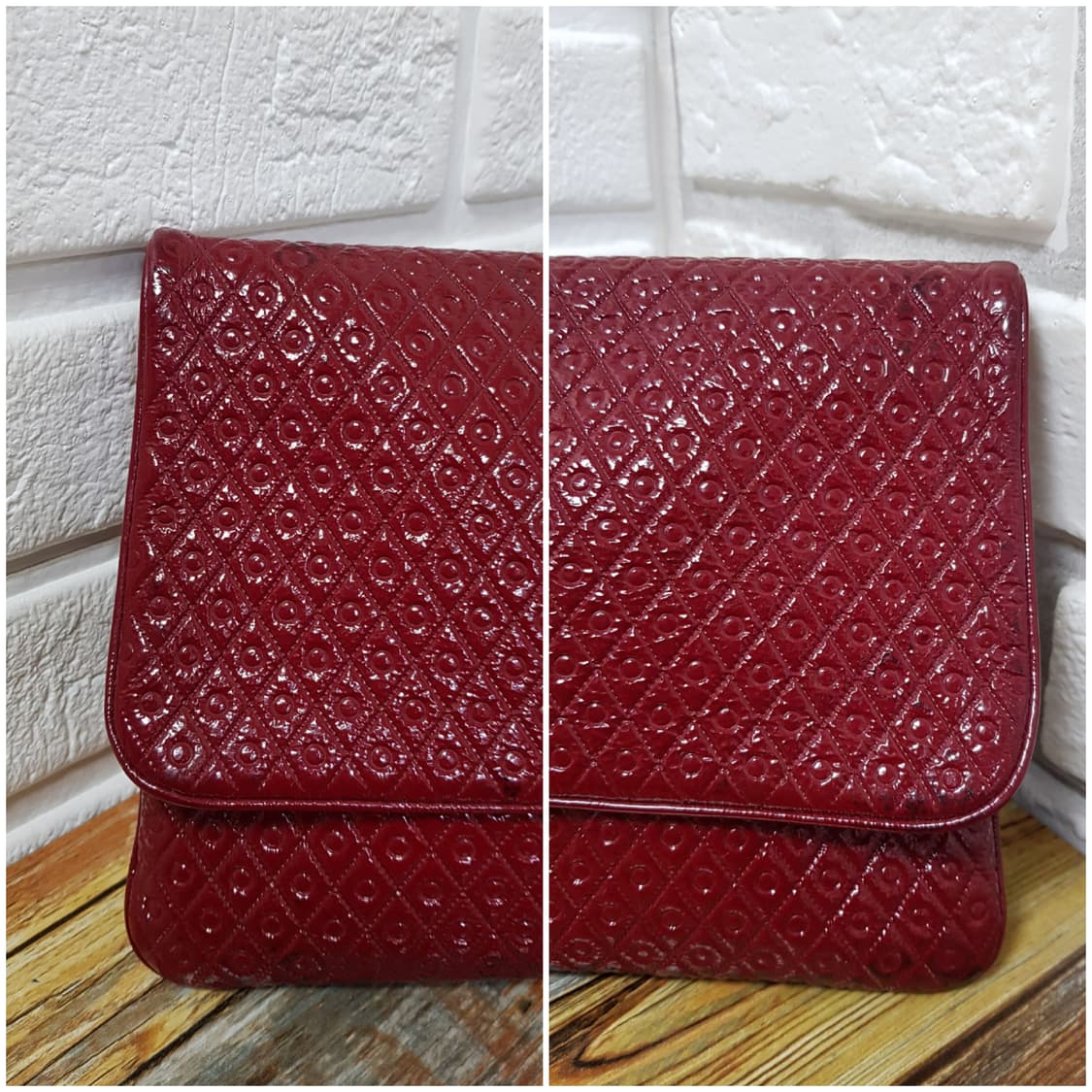 [정품] 토즈 페이던트 버건디 클러치 상품이미지6