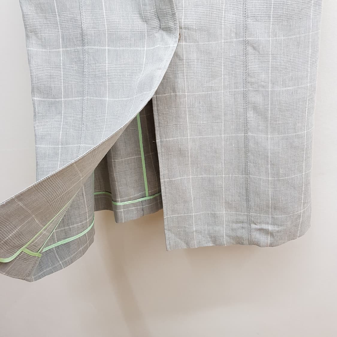 한섬 TIME 타임  체크 슬리브리스 린넨 원피스 F사이즈 상품이미지5