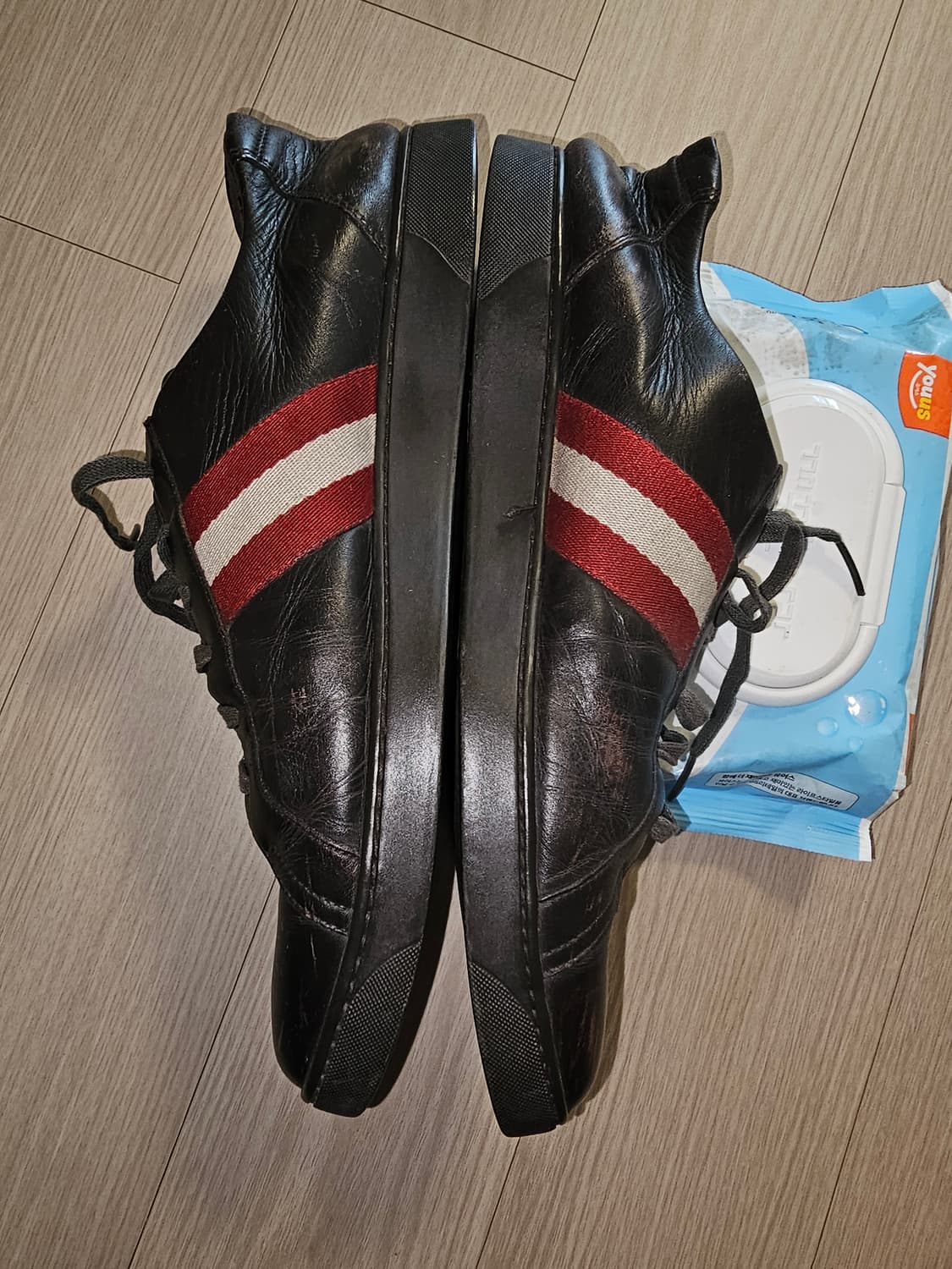 발리 Bally stam 브라운가죽 스니커즈 상품이미지4