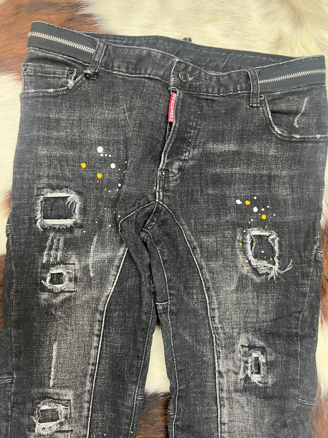 디스퀘어드2 페인팅 바이커 스키니 진 상품이미지6