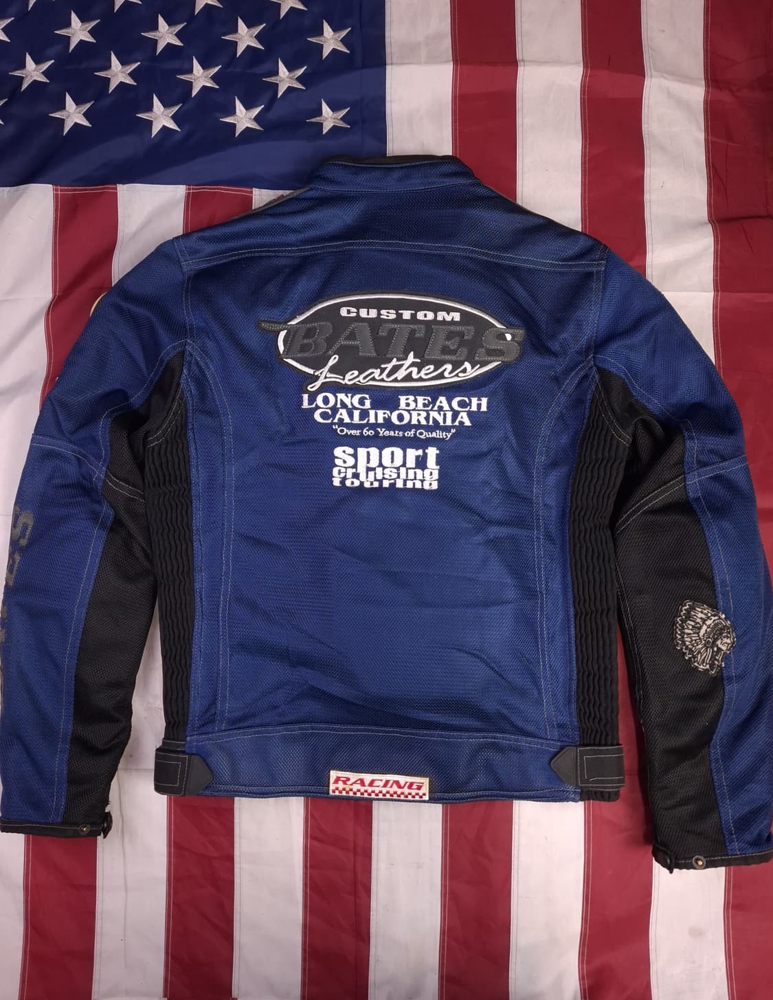 오리지날 베이츠 BATES 빅로고 메쉬 모터사이클 자켓 상품이미지1