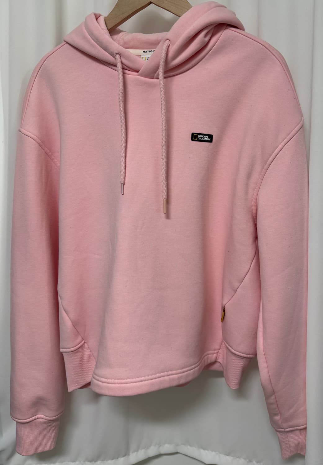 내셔널지오그래픽 핑크 기모후드티 상품이미지3