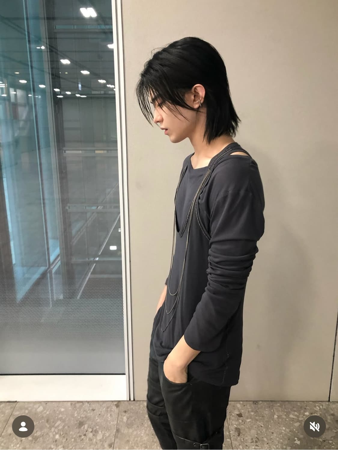 제이디드 런던 더블 레이어드 체인 롱슬리브 상품이미지1