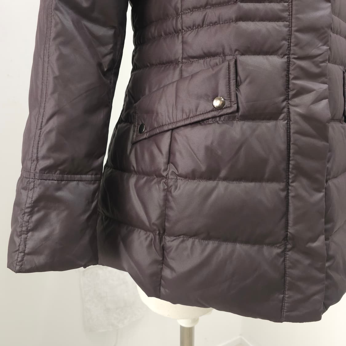 리얼 라쿤퍼 후드 다운 초코브라운 패딩 코트 상품이미지8