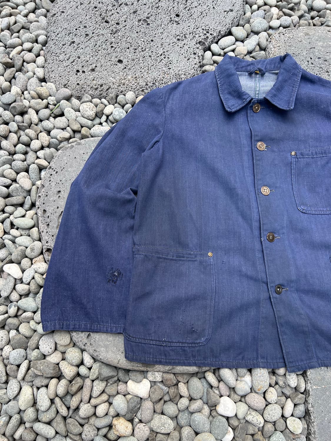 OLD VINTAGE FRENCH DENIM 데님 프렌치워크자켓 상품이미지3