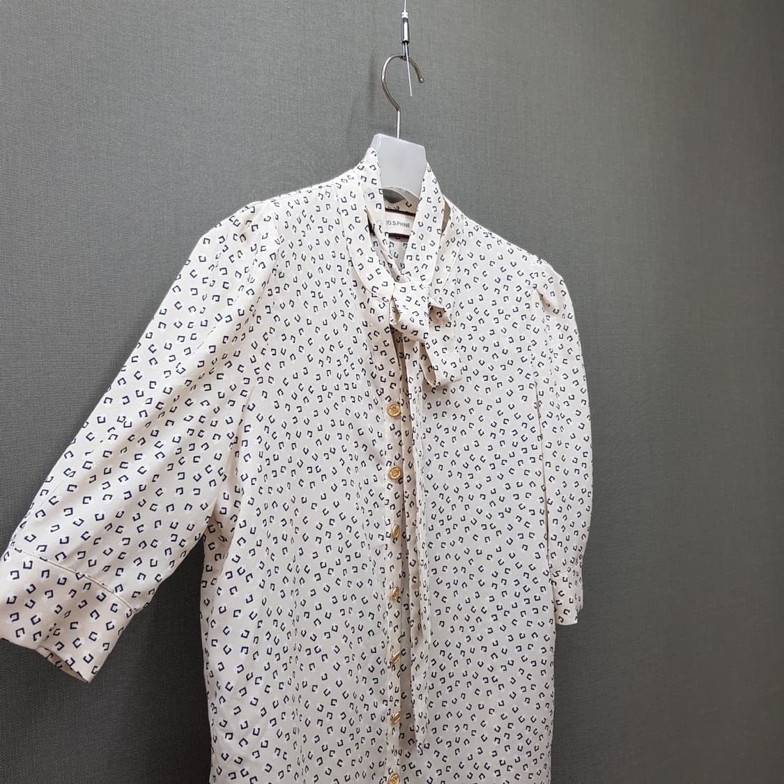 모조에스핀 2022 패턴 타이 블라우스  M사이즈 상품이미지3