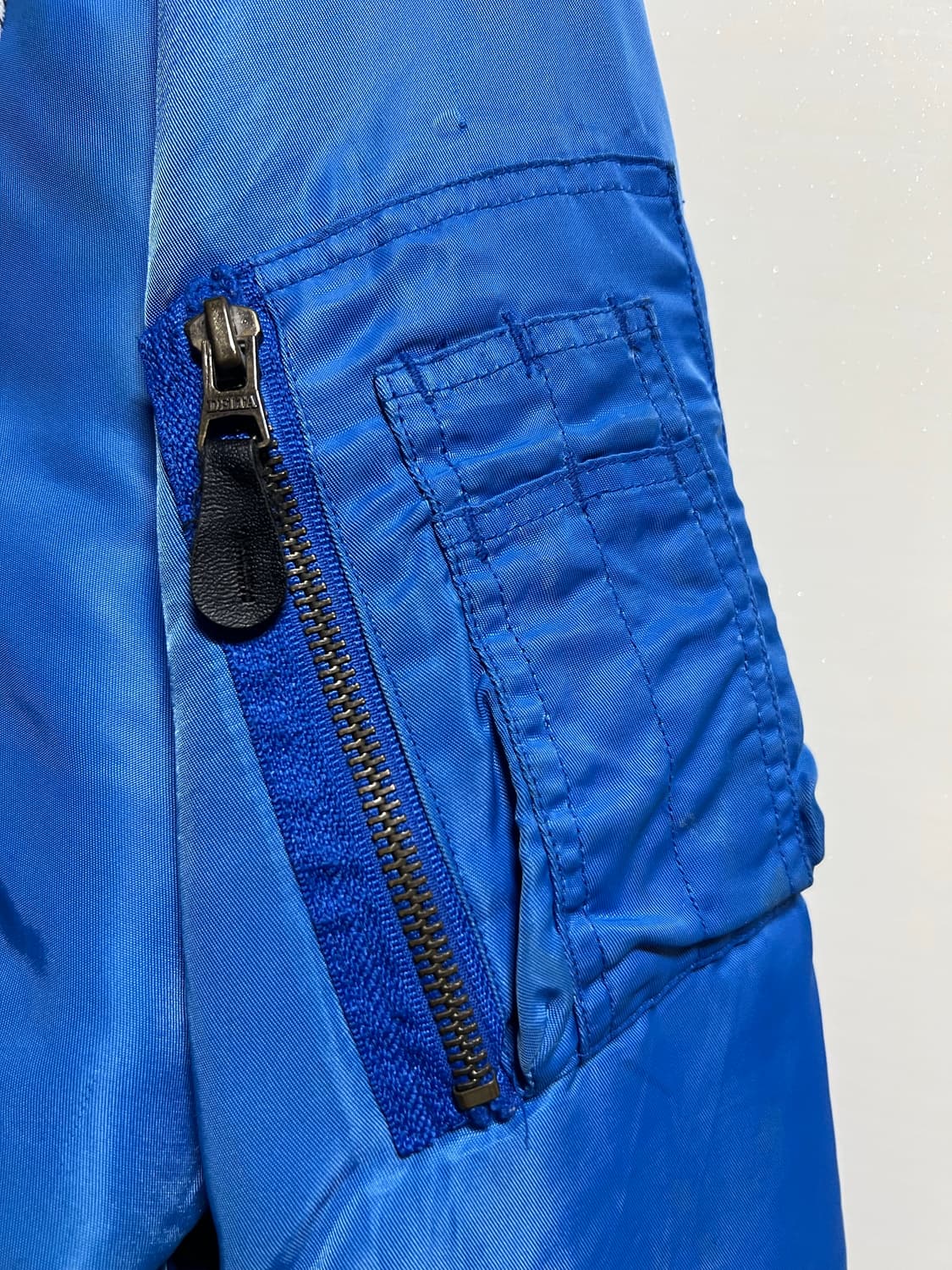 빈티지 블루 패치 MA-1 항공 점퍼 상품이미지5