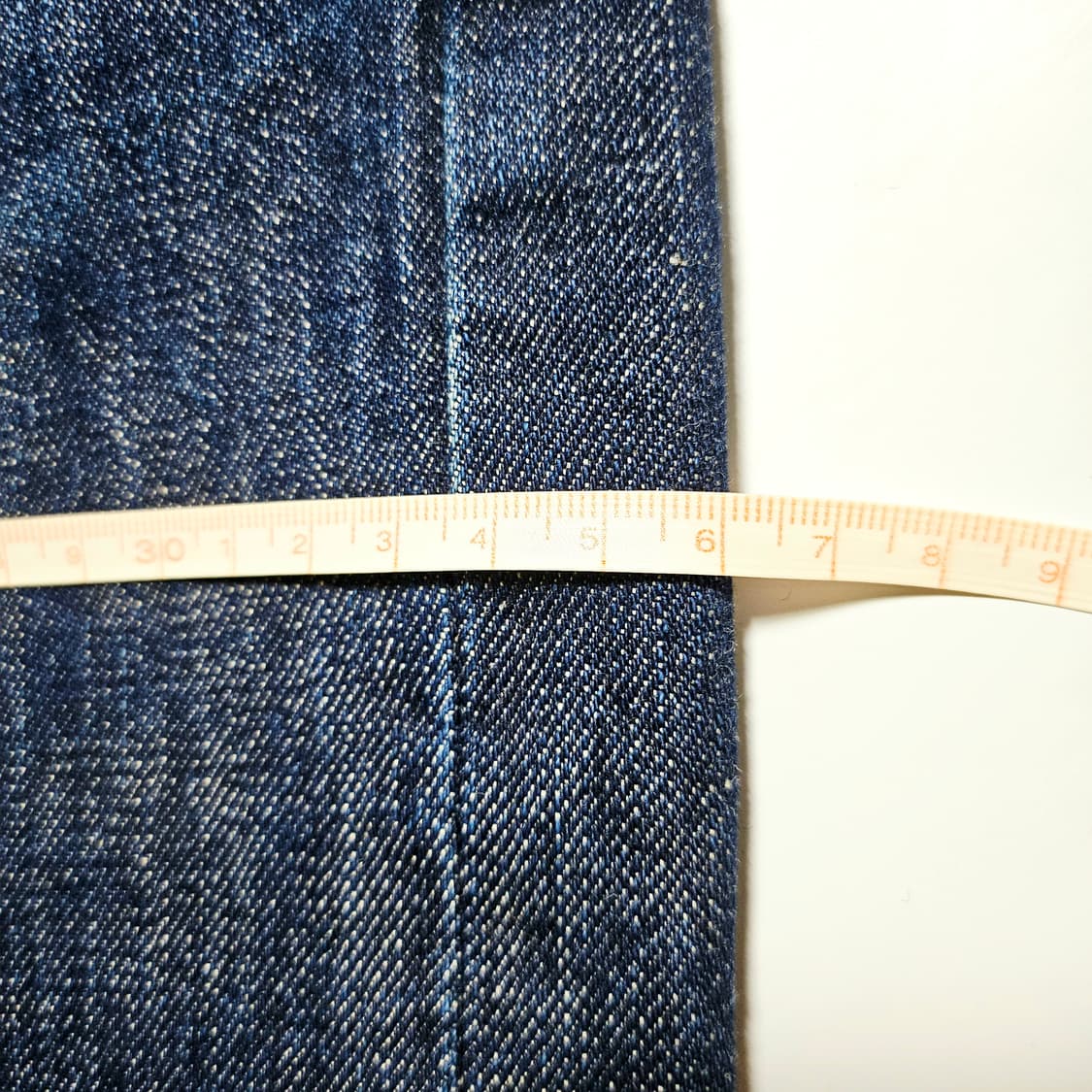 [34][아웃스탠딩]30S 신치백 셀비지 와이드 데님팬츠 상품이미지9