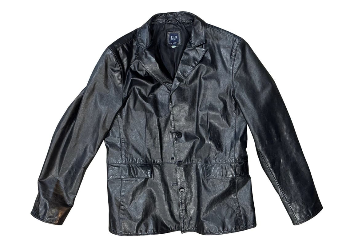 올드 갭 레더 블레이저 상품이미지1