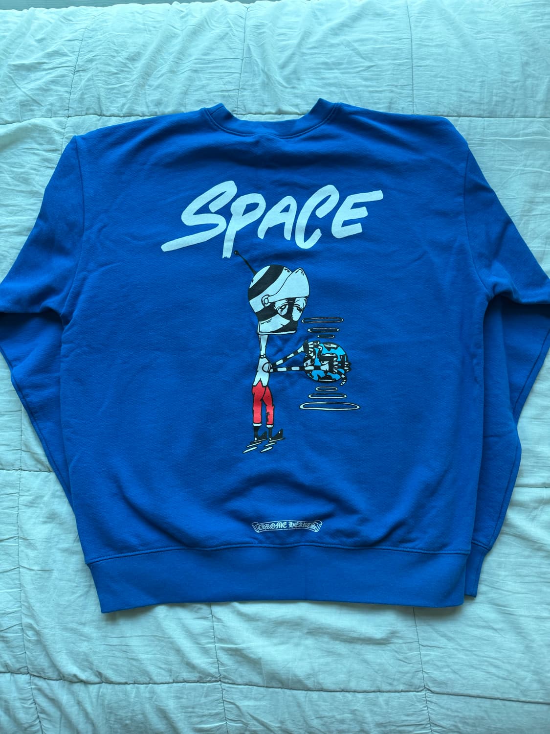 [L] 크롬하츠 매티 보이 스페이스 크루넥 스웨트셔츠 블루 상품이미지2
