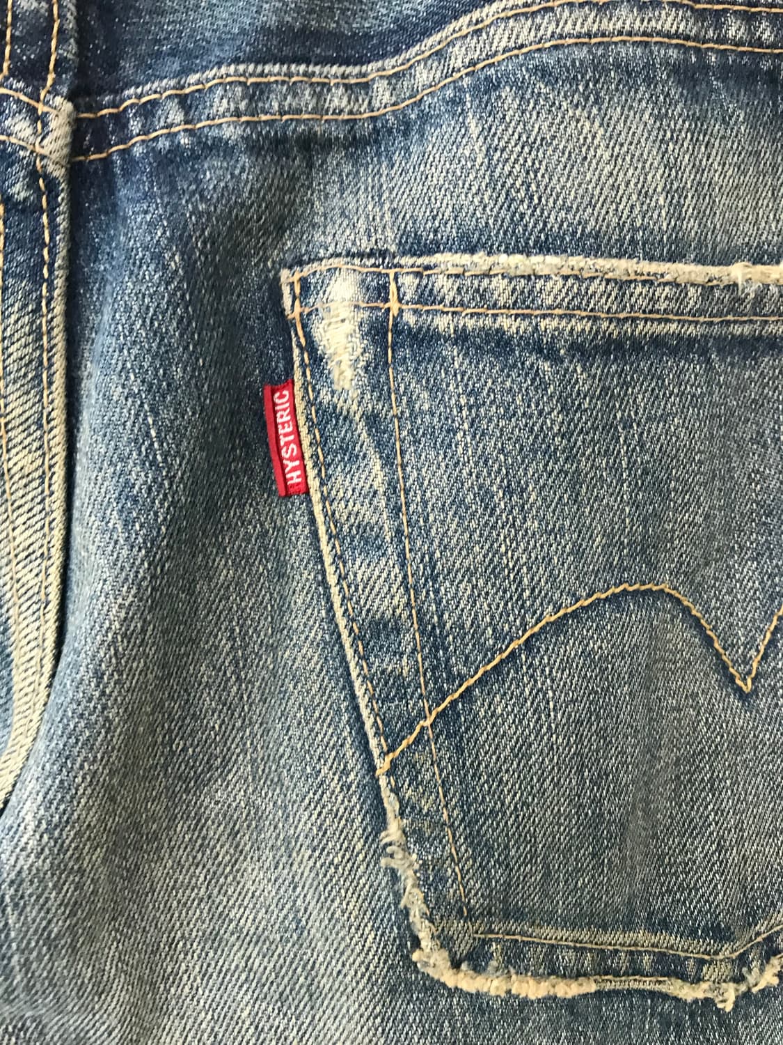 히스테릭글래머 로우라이즈 패치 데님팬츠 상품이미지7