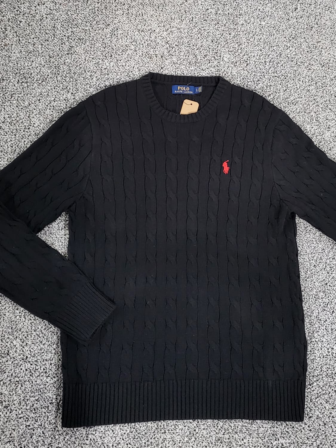 폴로 블랙 니트 스웨터 상품이미지2