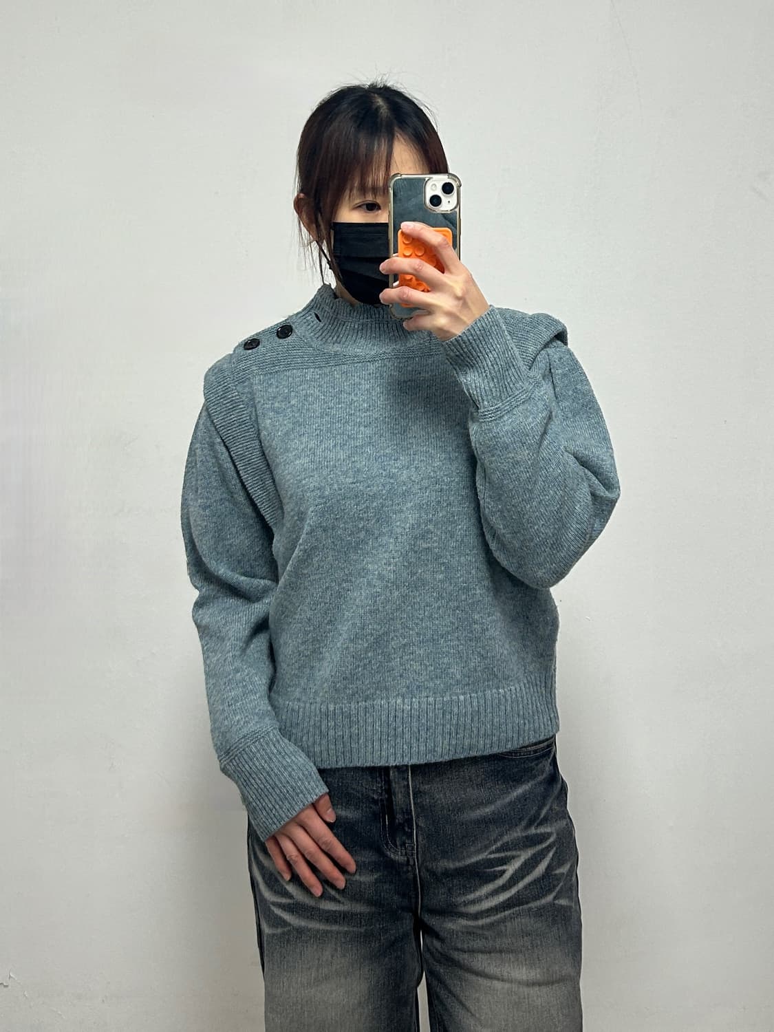 이자벨 마랑 퍼프 슬리브 울 니트 상품이미지1