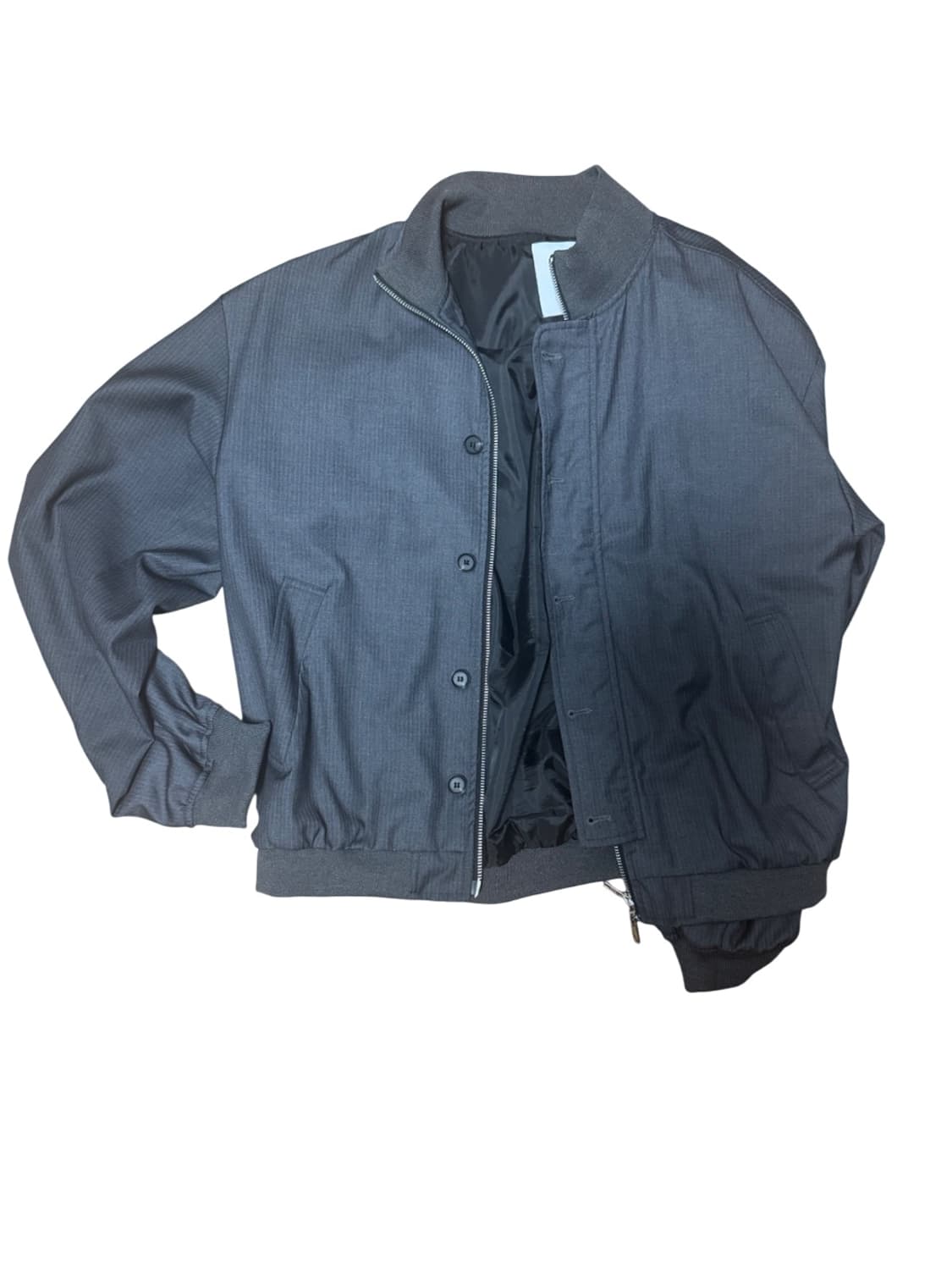 차콜 스트라이프 블루종  상품이미지2