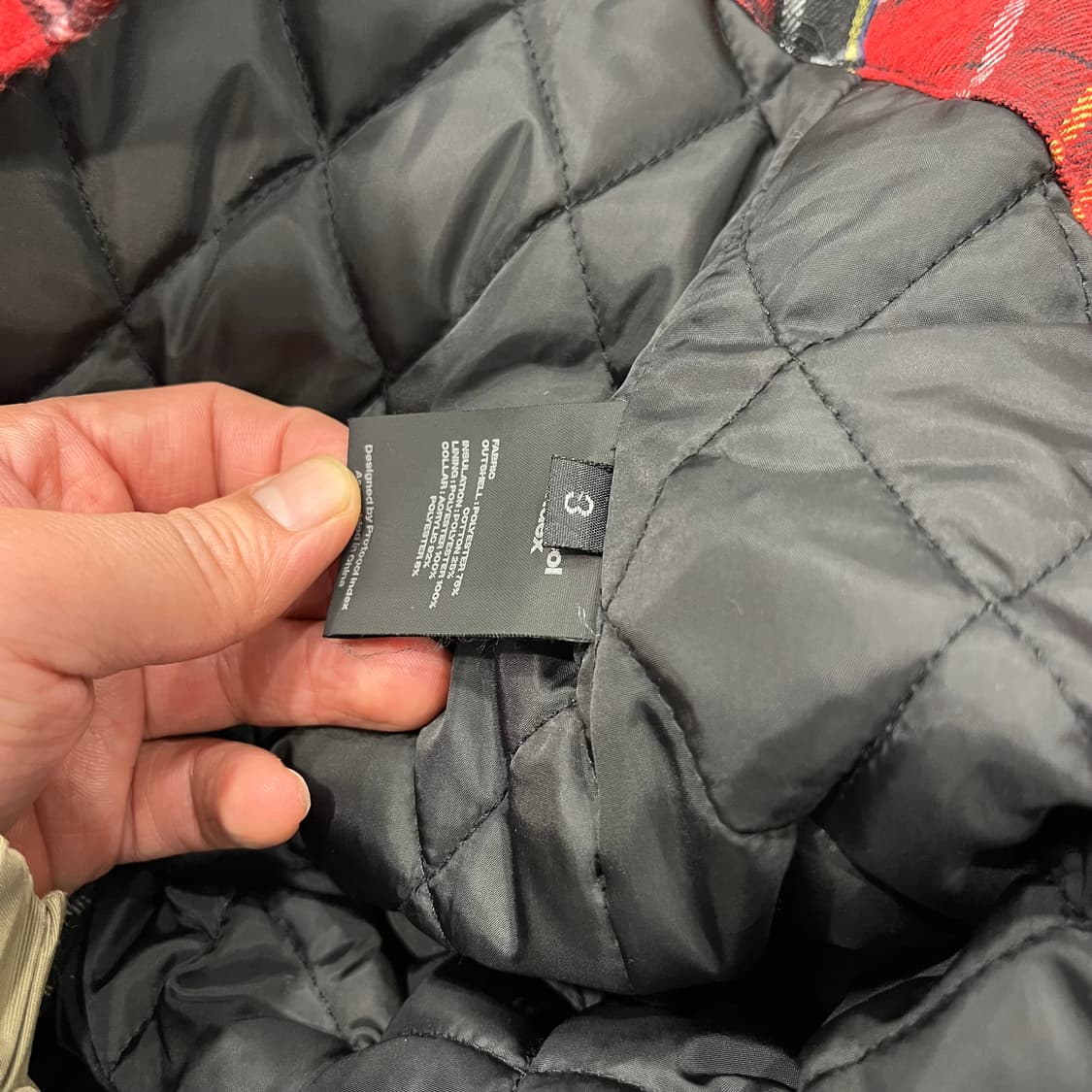 프로토콜 인덱스 체크 누빔 패딩 점퍼  상품이미지7