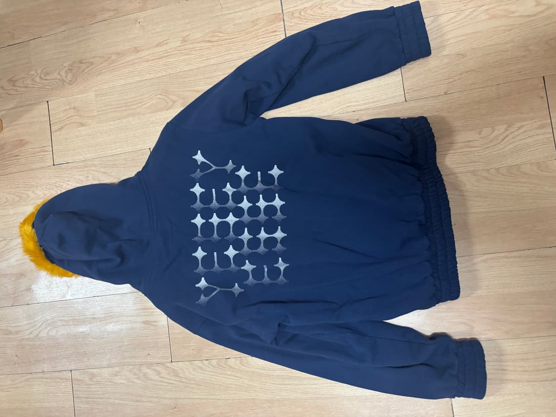 예스아이씨 네이비 퍼 후드집업 상품이미지3