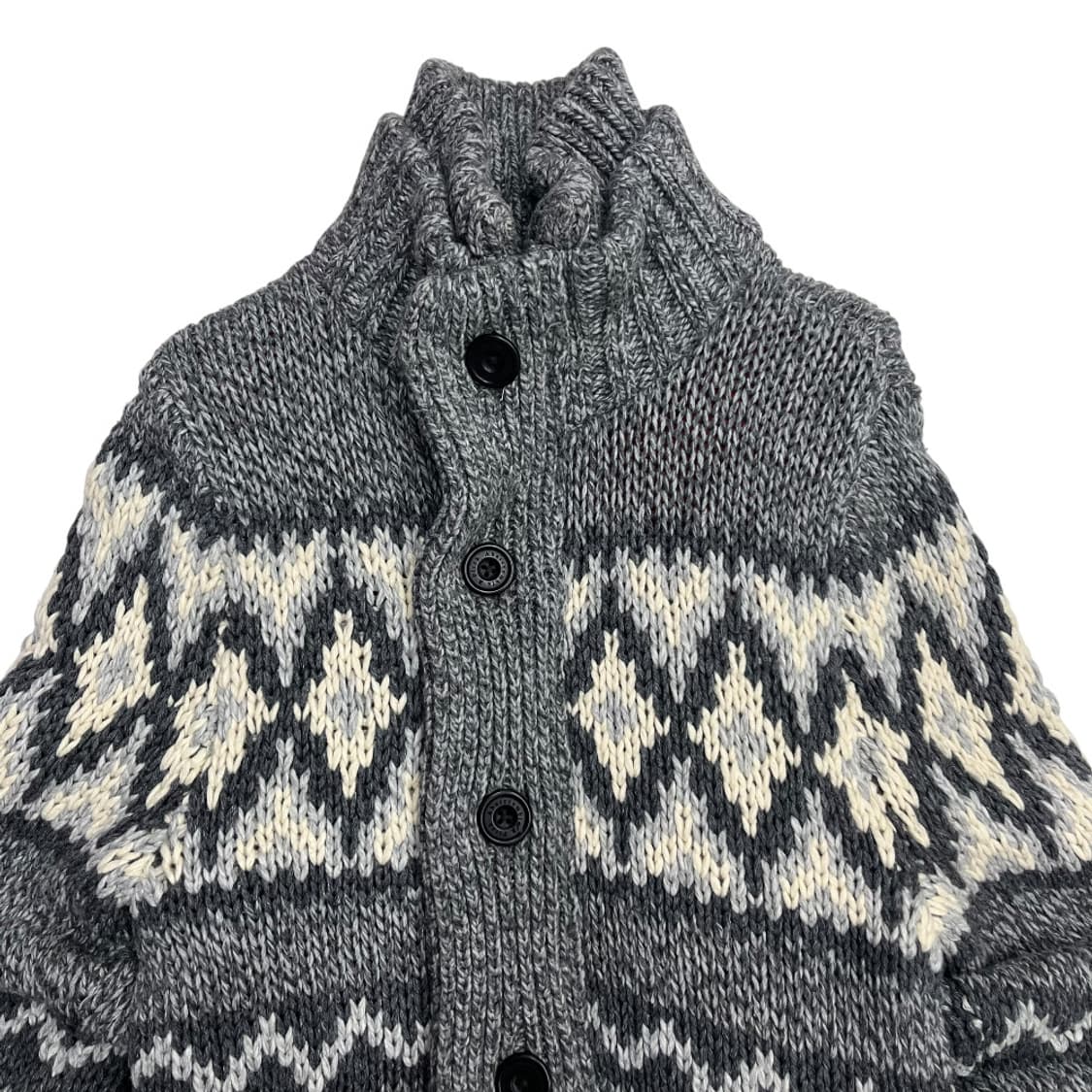 아베크롬비 헤비울 그레이 니트 집업 M 상품이미지5