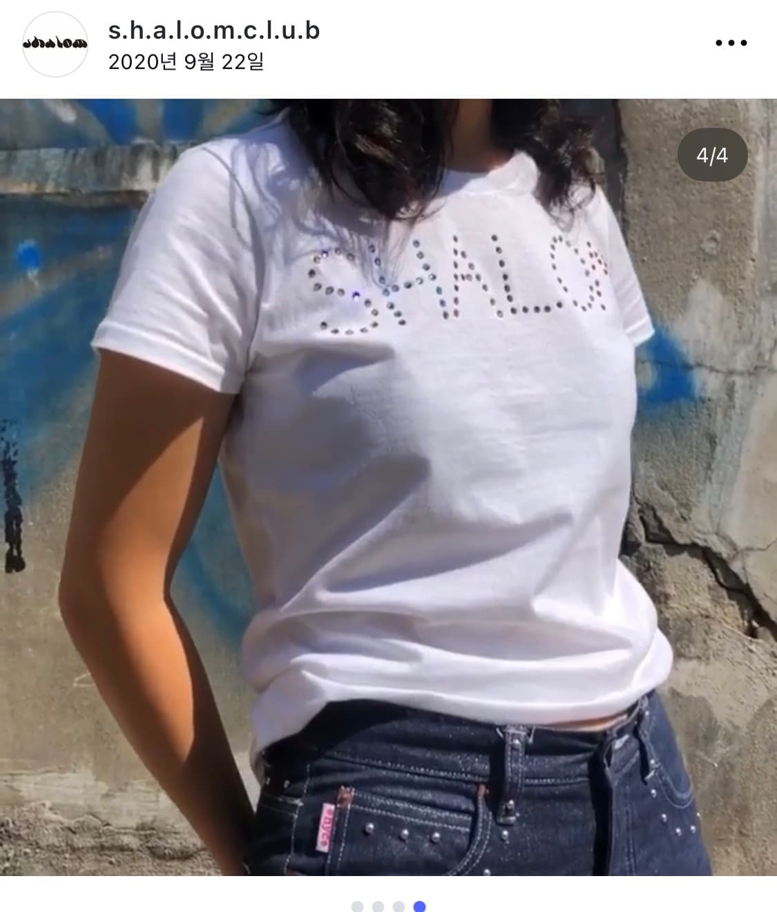 샬롬클럽 shalomclub twinkle t-shirt 상품이미지3