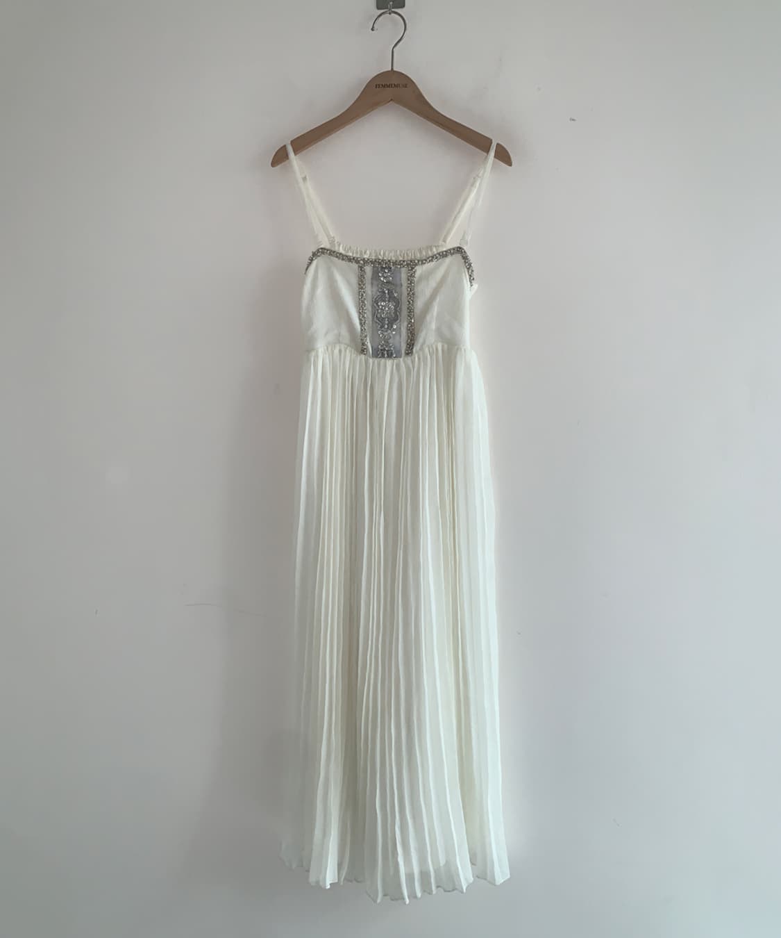 Flower Embroidery Slip Dress 상품이미지1