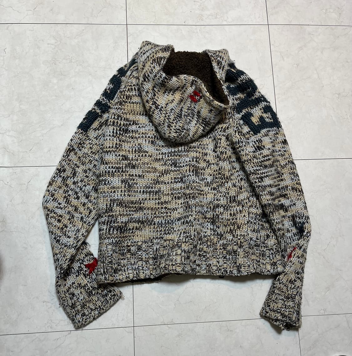 Made in italy Energie 니티드 투웨이 후드집업 자켓 상품이미지7