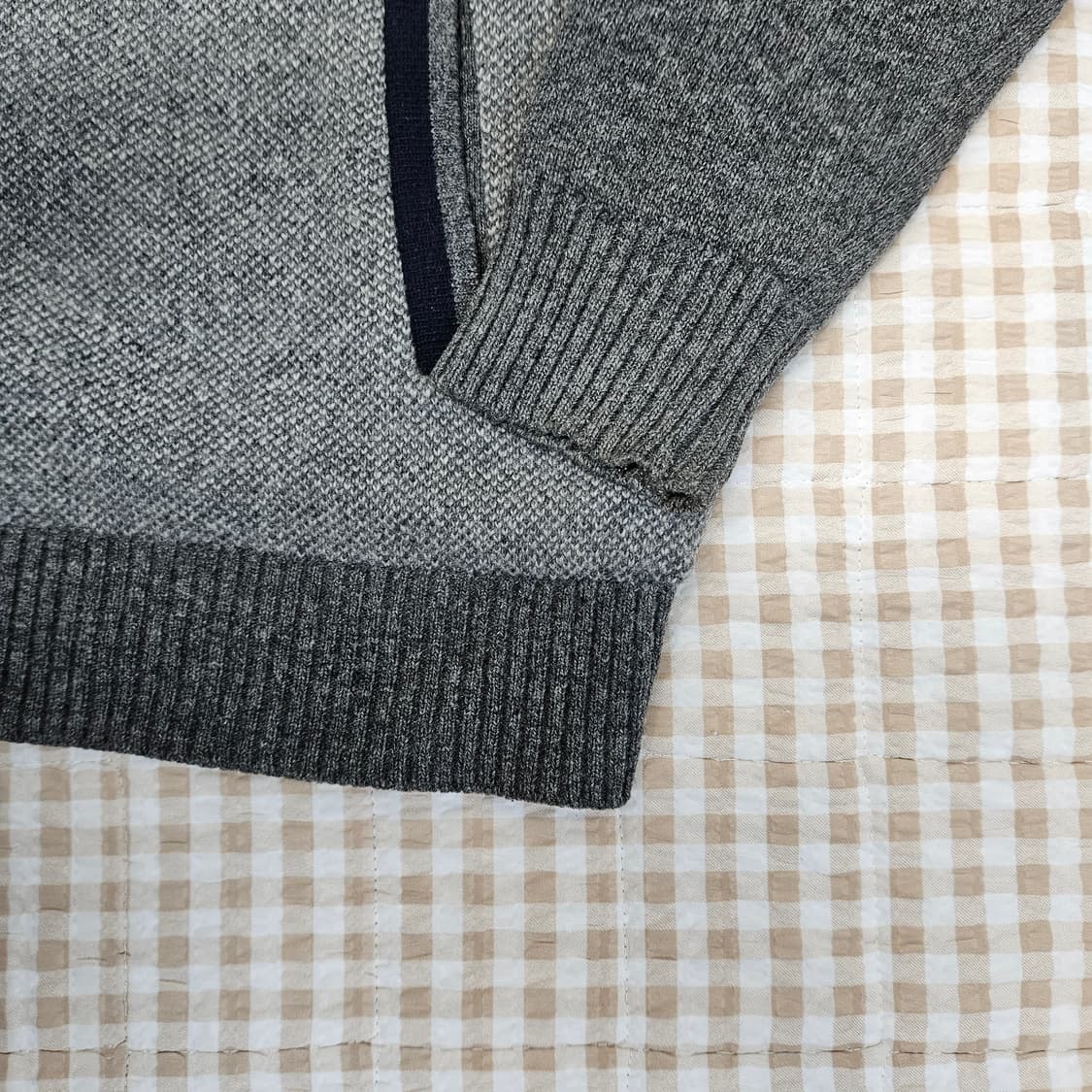 장미쉘바스키아 방풍 울 집업 가디건 남자100 상품이미지4