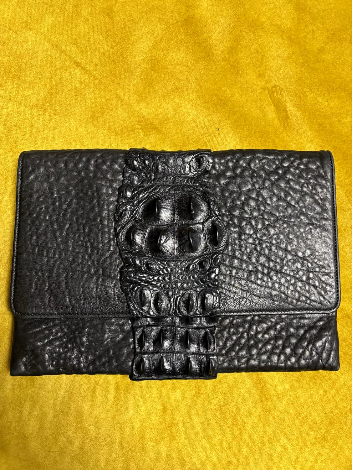 리얼악어(혼백) 가죽 클러치백 상품이미지5