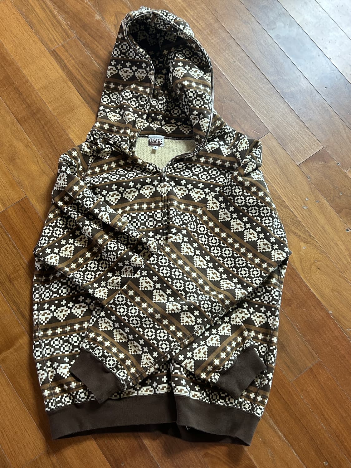 희귀)00s 베이프 다이아몬드 후드집업 M 상품이미지2