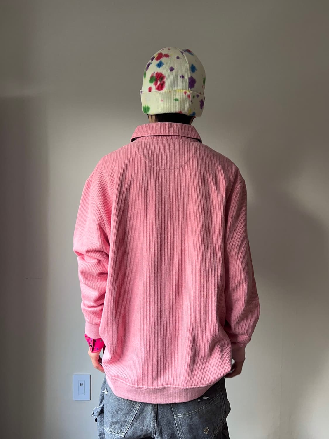 Nicole Morrison 웜톤 핑크 하프집업 니트 상품이미지7