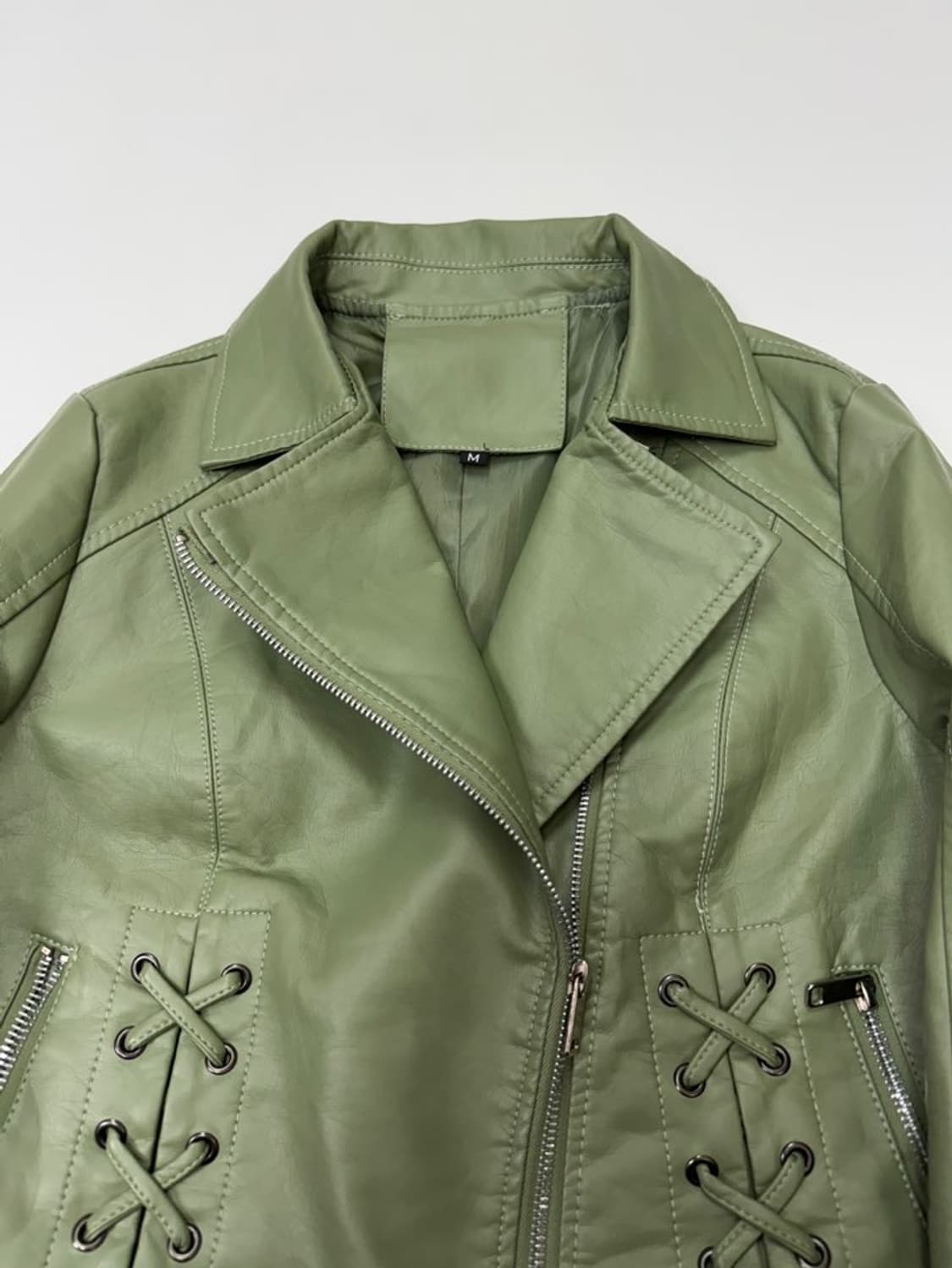 VTG LACE-UP JACKET_SAGE GREEN 상품이미지2