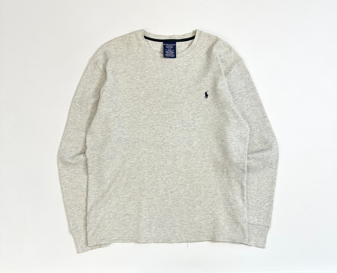 폴로 와플 롱슬리브 (웜그레이 M) 상품이미지1