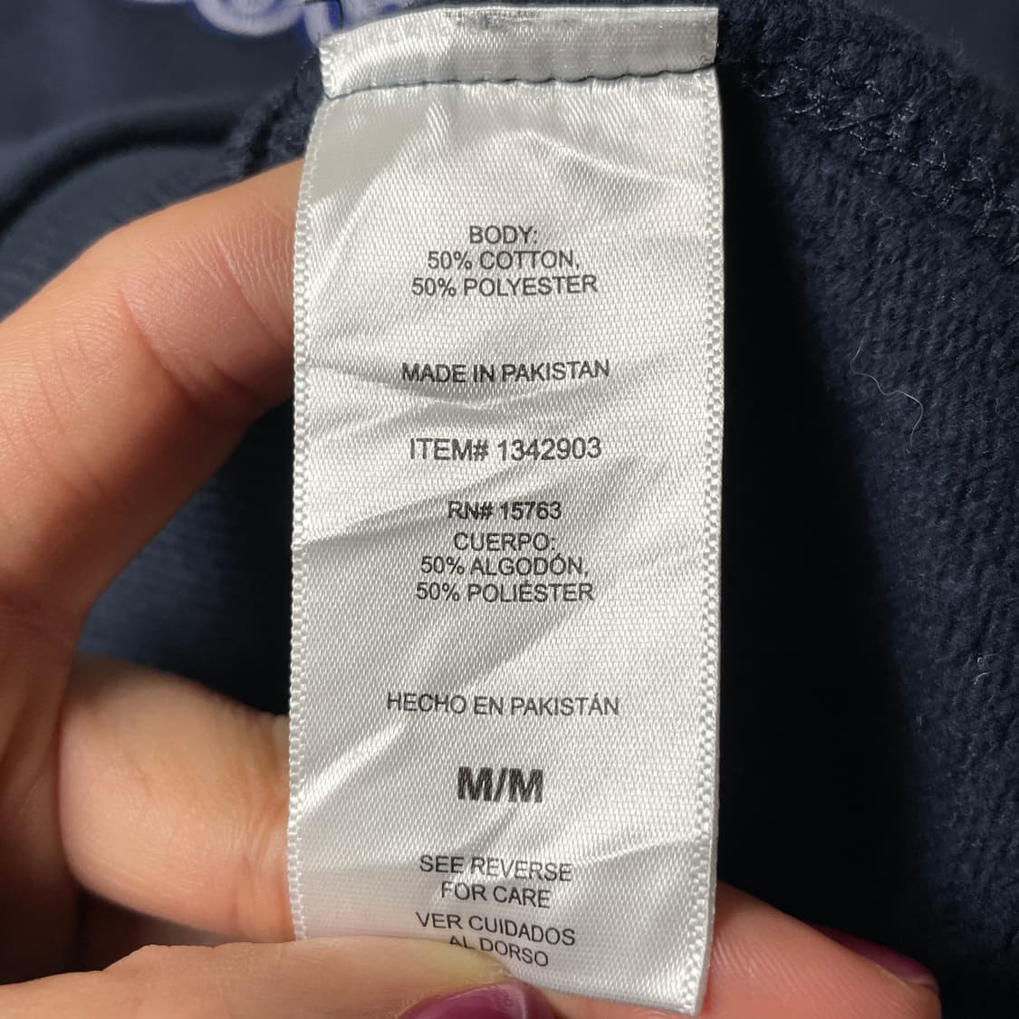 CHAMPION 챔피온 빈티지 네이비 기모 맨투맨 A00561 상품이미지9