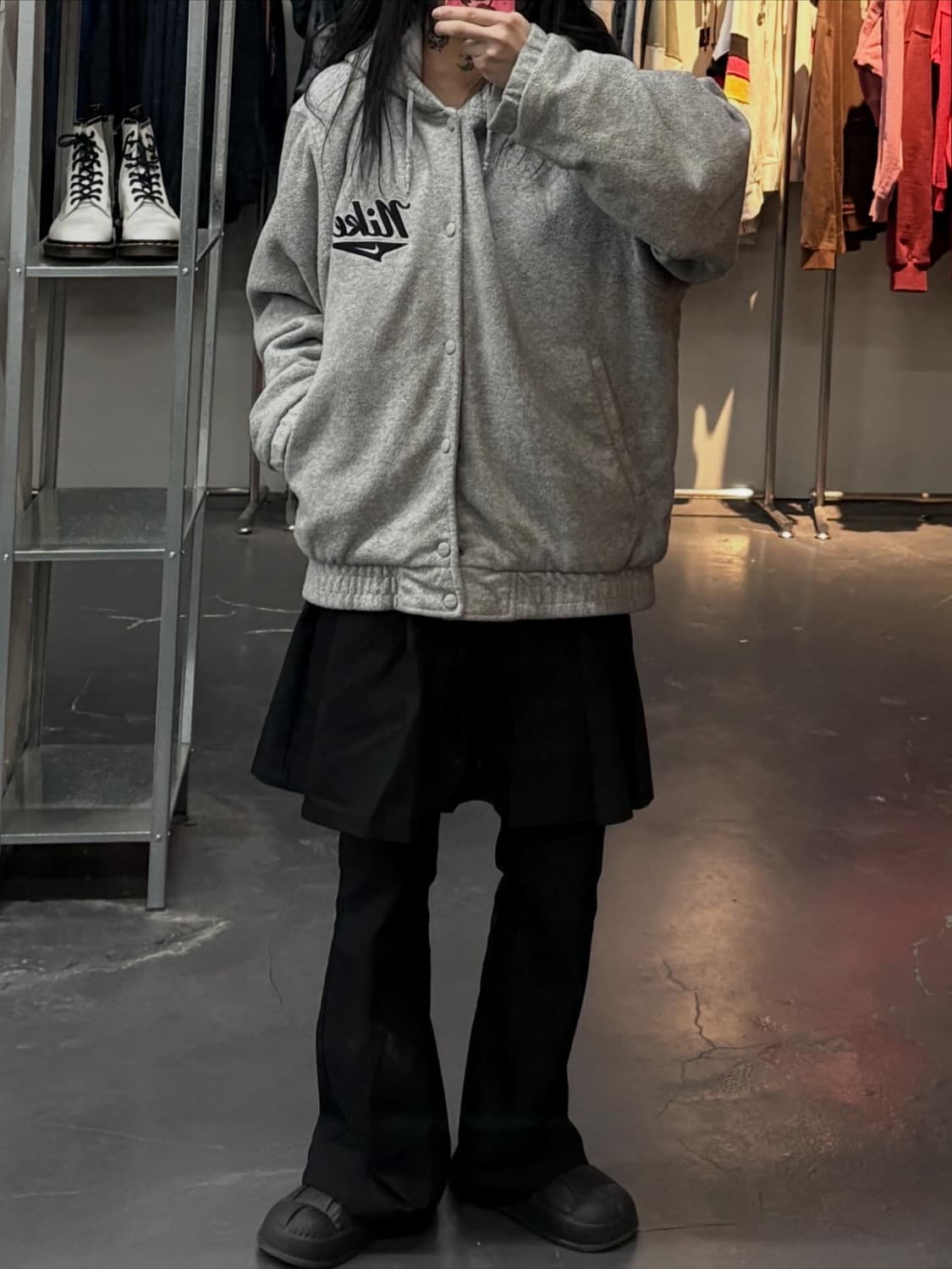 나이키 00s 올드스쿨 빅로고 플리스 후드자켓 A3535 상품이미지1