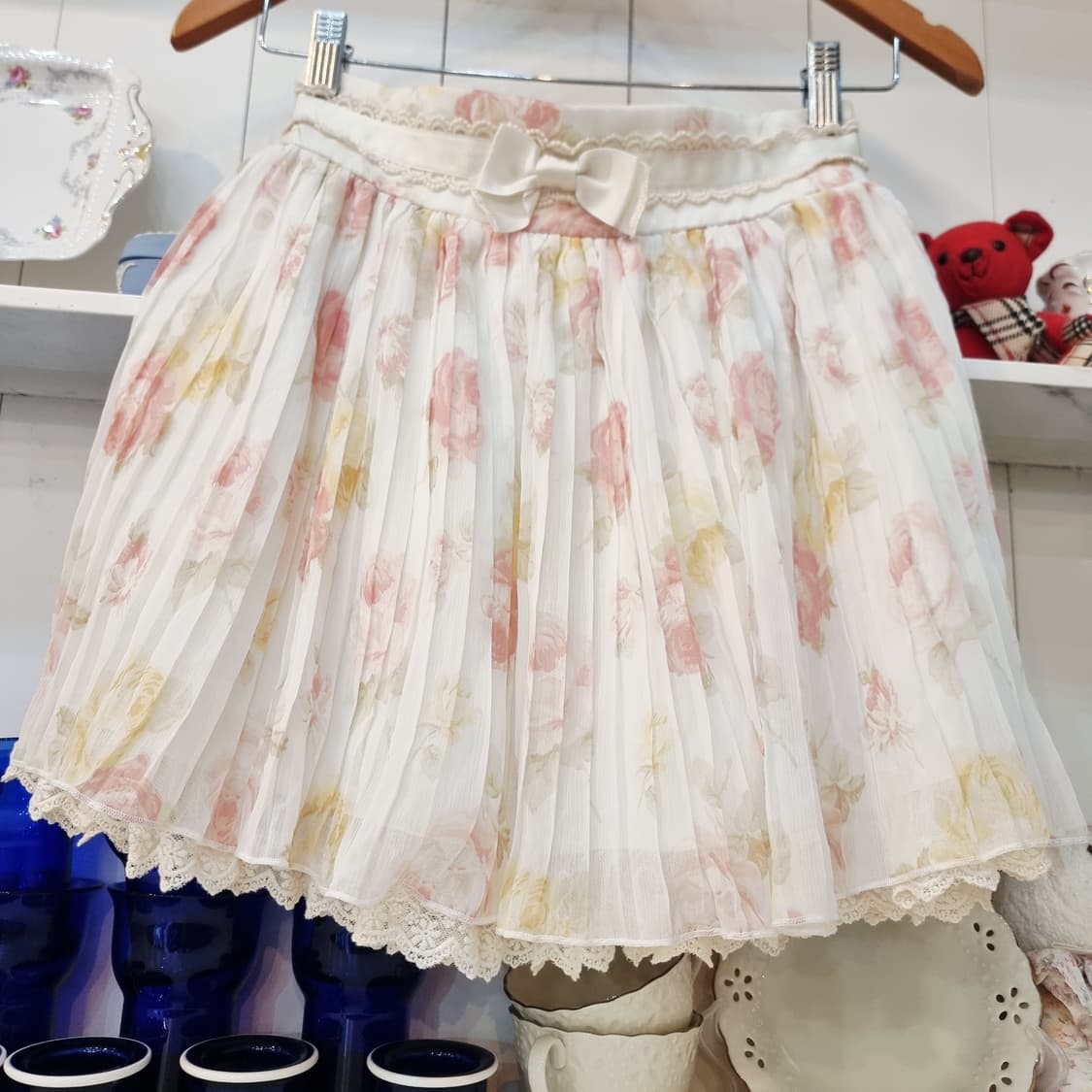 Liz Lisa 리즈리사로맨틱 플라워 플리츠 스커트 상품이미지5