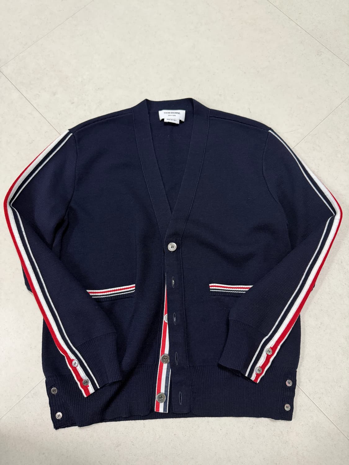 톰브라운가디건(사이드인타르시아) 상품이미지1