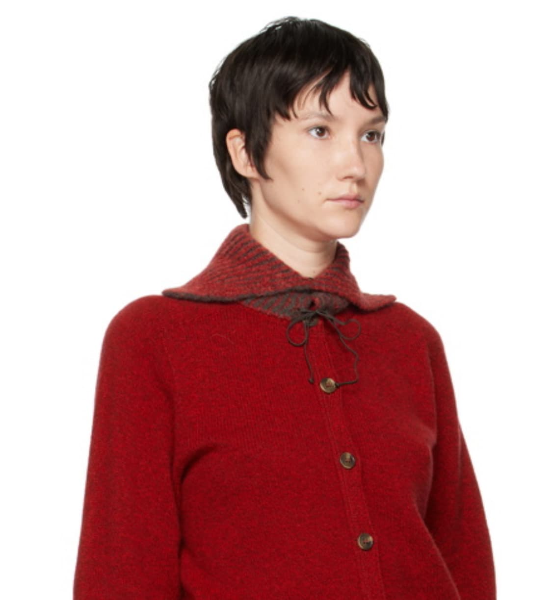 팔로마울 인그리드 넥워머 블랙 화이트 상품이미지3