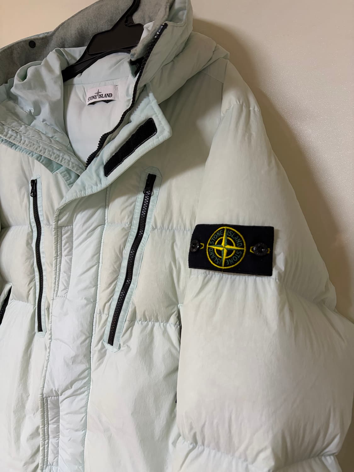 스톤아일랜드 크링클랩스 아이스블루 롱패딩 상품이미지3